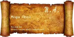 Moga Ábel névjegykártya